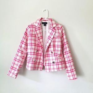 Rachel Zoe, Hot Pink plaid blazer